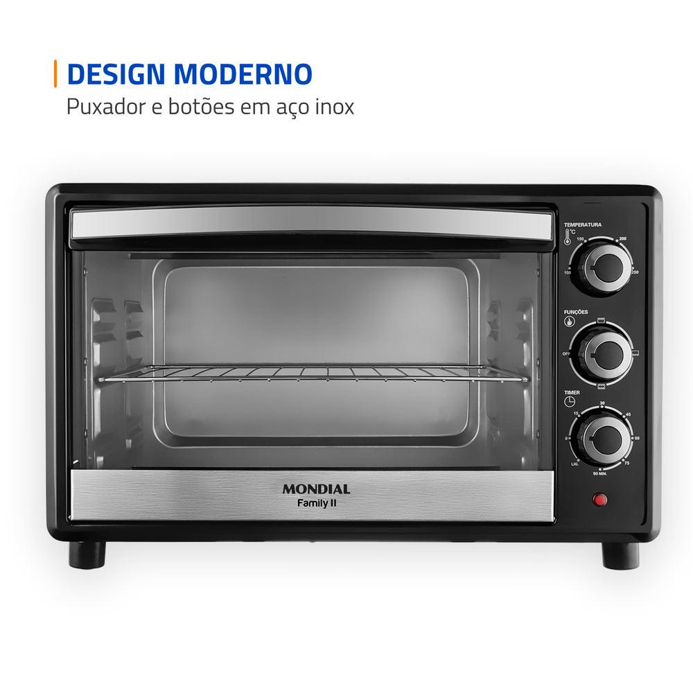 Forno Elétrico 42l Family Frn42b Mondial Preto 127v