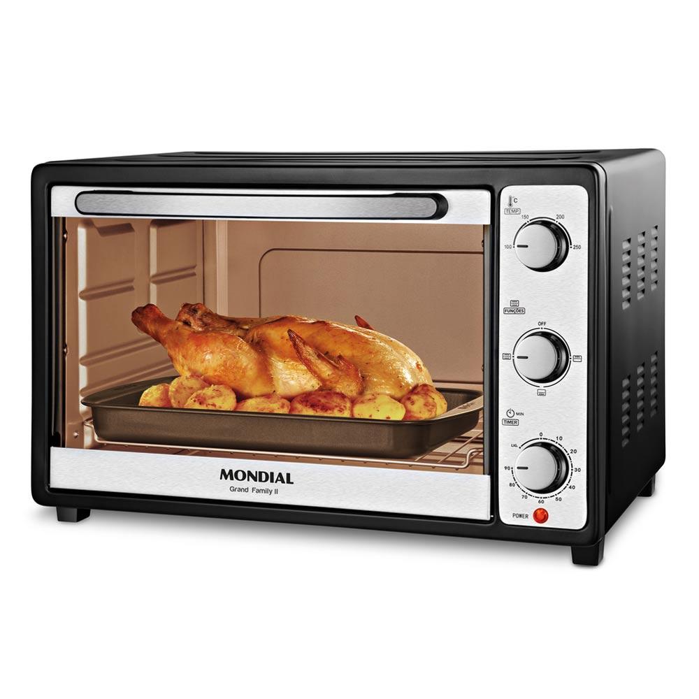 Forno Elétrico 52l Grand Family Ii Frn52b Mondial Preto 220v