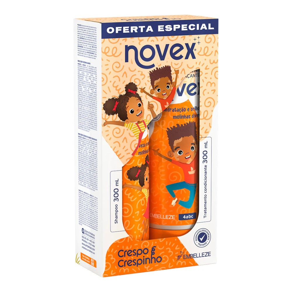 Kit Shampoo E Condicionador Novex 300ml Crespo E Crespinho