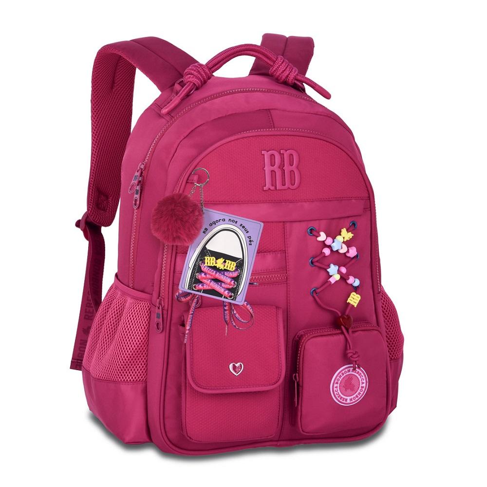 Mochila Rebecca Bonbon De Costas 17,5 Ref Rb27422 Rosa