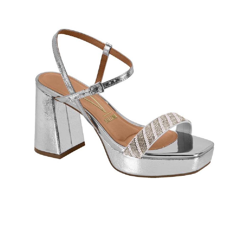 Sandalia Vizzano Salto Bloco Ref 6472.215.30827 Prata 37