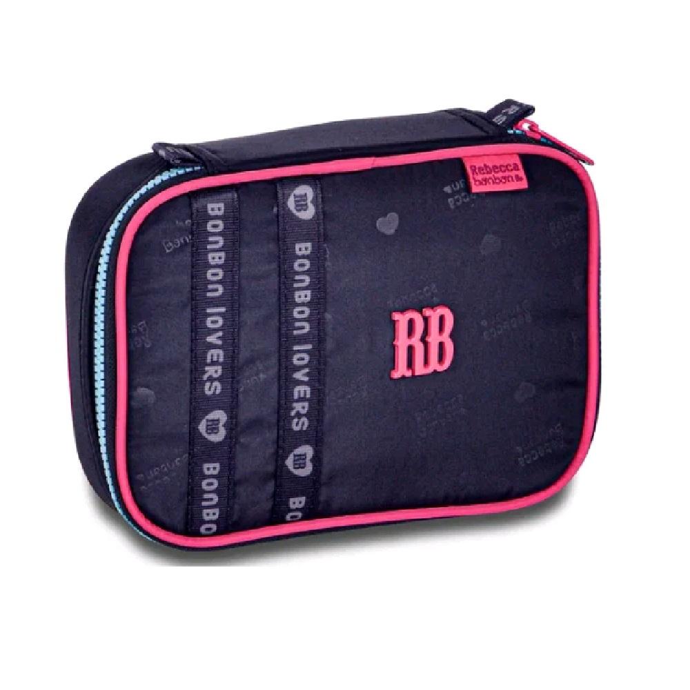 Estojo Rebecca Bonbon Simples Ref Rb26226 Preto