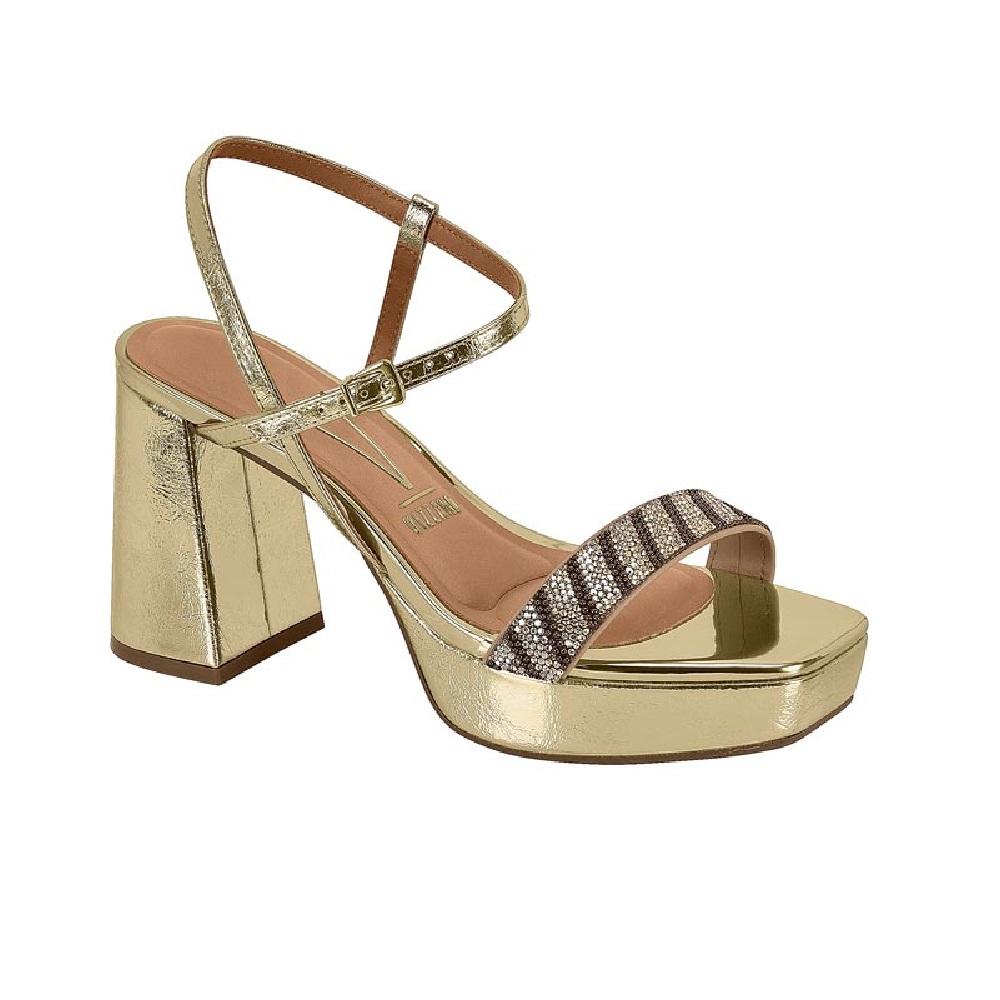 Sandalia Vizzano Salto Bloco Ref 6472.215.30827 Dourado 36