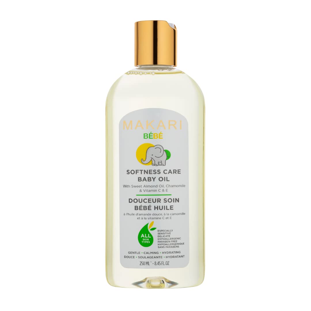 Óleo De Bebê Makari Softness Care Com Amêndoa Doce, Camomila E Vitaminas C E E