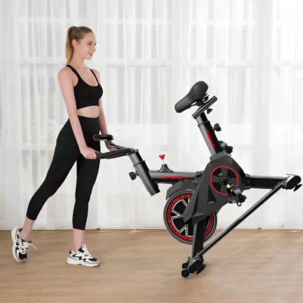 View of Bicicleta Ergométrica Fitness Para Cardio E Musculação Com Base 8 Kg ...
