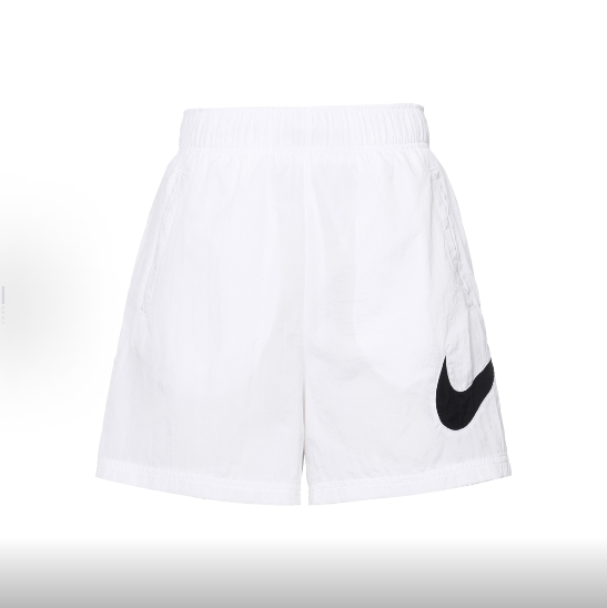Shorts Nike Sportswear Essential De Cintura Alta Para Mulheres Brancos