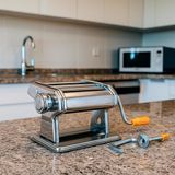 Maquina De Macarrão Inox Tipos Lasanha Manual