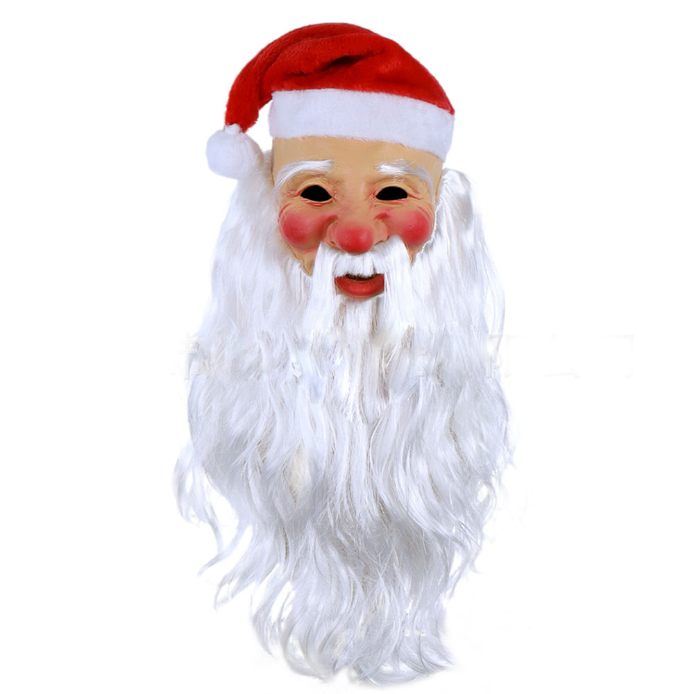Máscara Christmas Santa Cosplay Latex Over 200-300g
