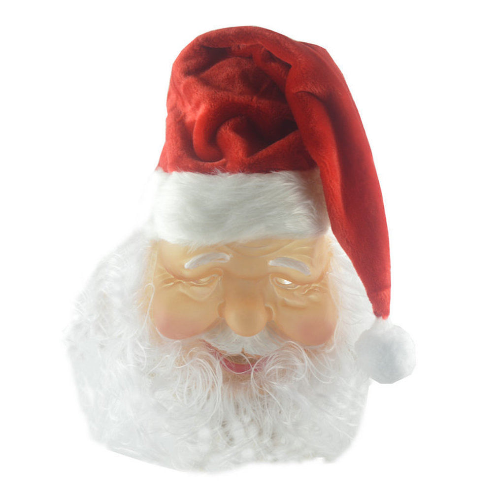 Máscara De Chapéu De Natal Máscara De Halloween De Cosplay De Papai Noel