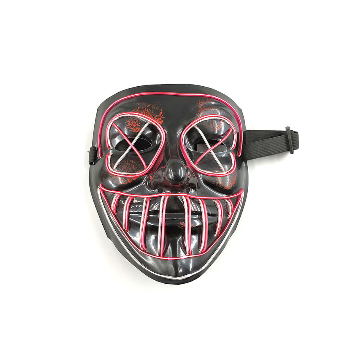 Máscara De Cosplay Led Glowing El Cold Light Glowing Line