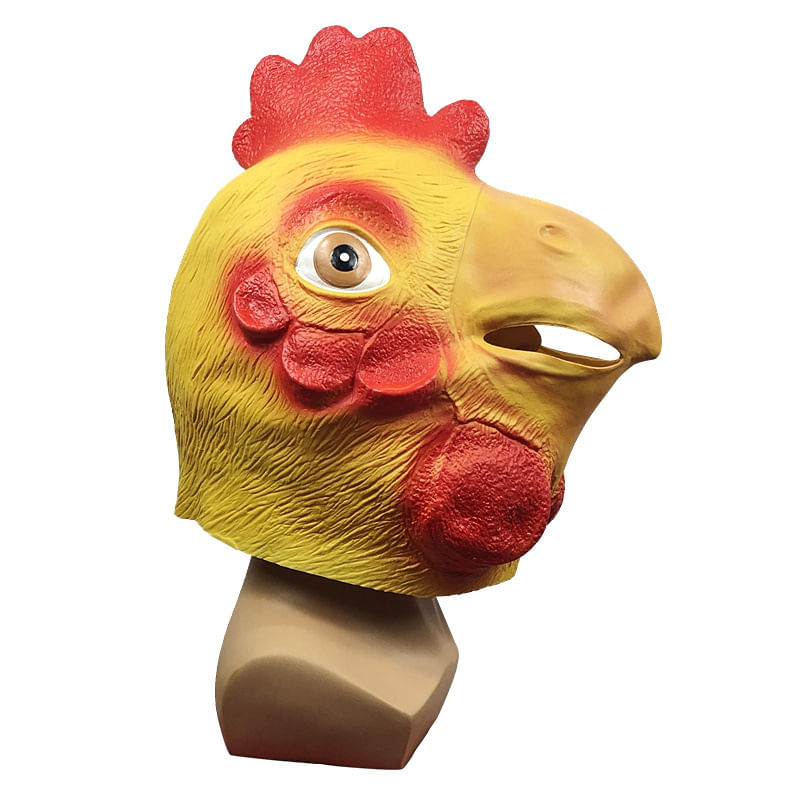 Máscara Lovely Chick Hood Latex Overhead Cosplay Party Halloween