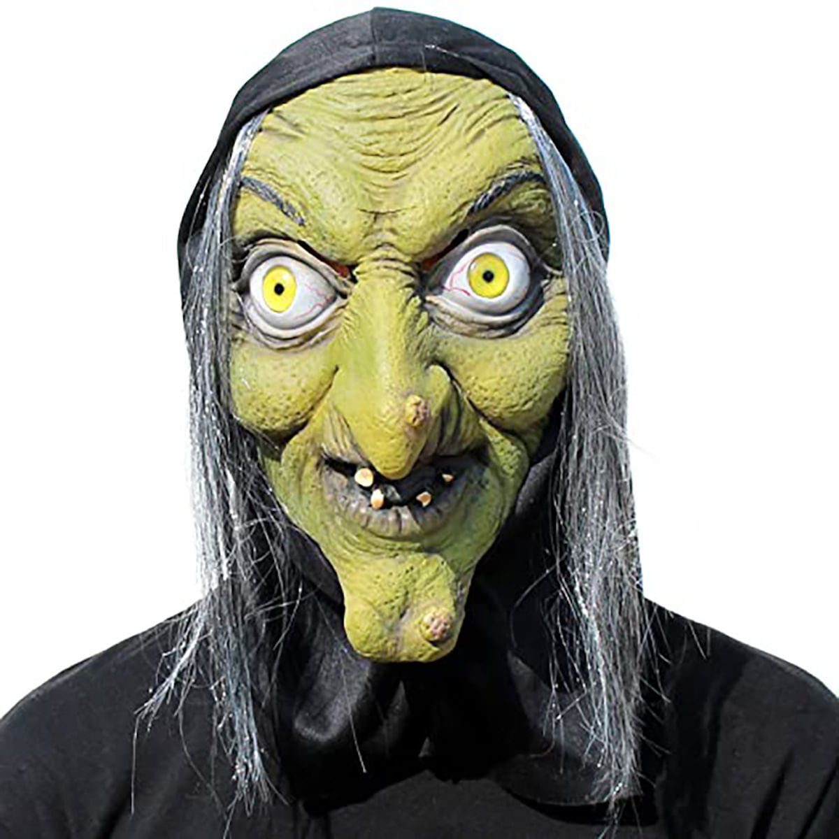 Mask Old Witch Headgear, Traje De Cosplay Facial De Látex