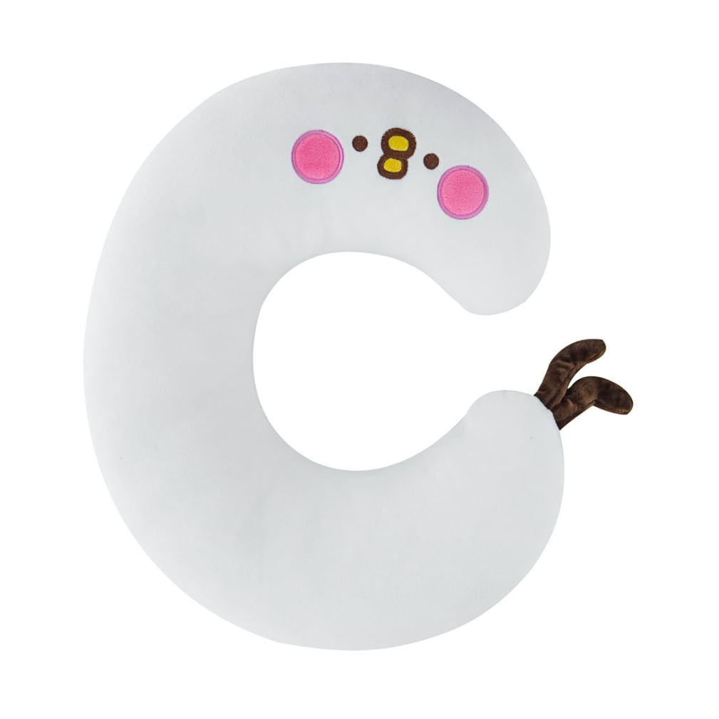 Brinquedo De Pelúcia Branco Kanahei Letter C 60cm