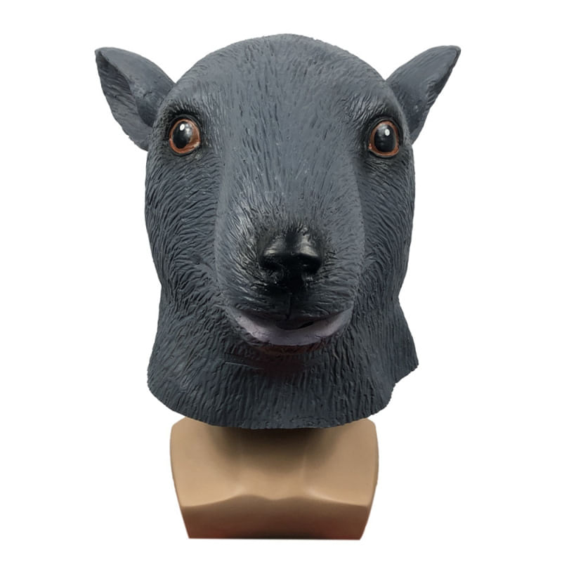 Máscara De Cosplay Funny Mouse Hood Latex Overhead Festa De Halloween