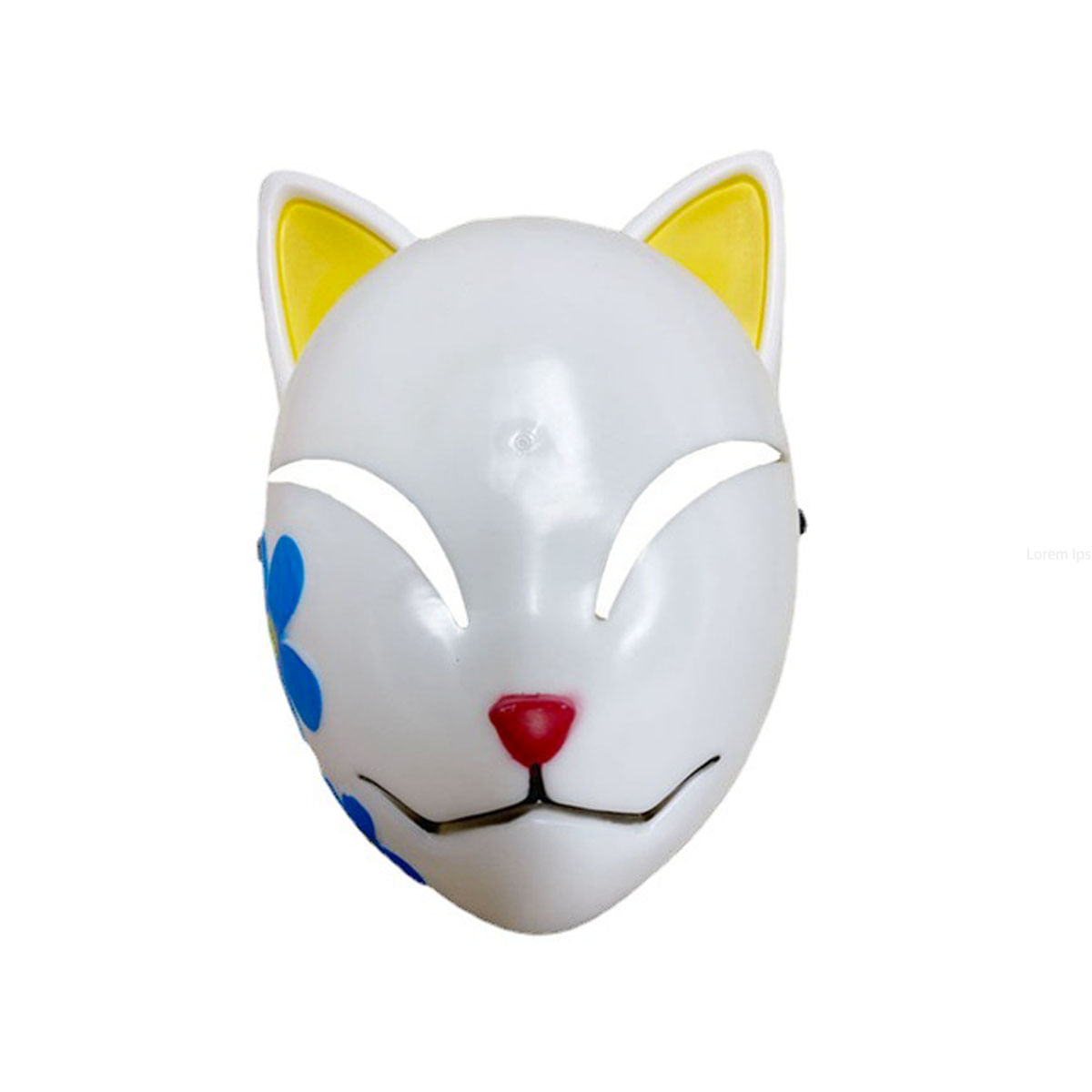 Máscara De Cosplay Makomo Fox Mask, Adereços De Fantasia Para O Halloween