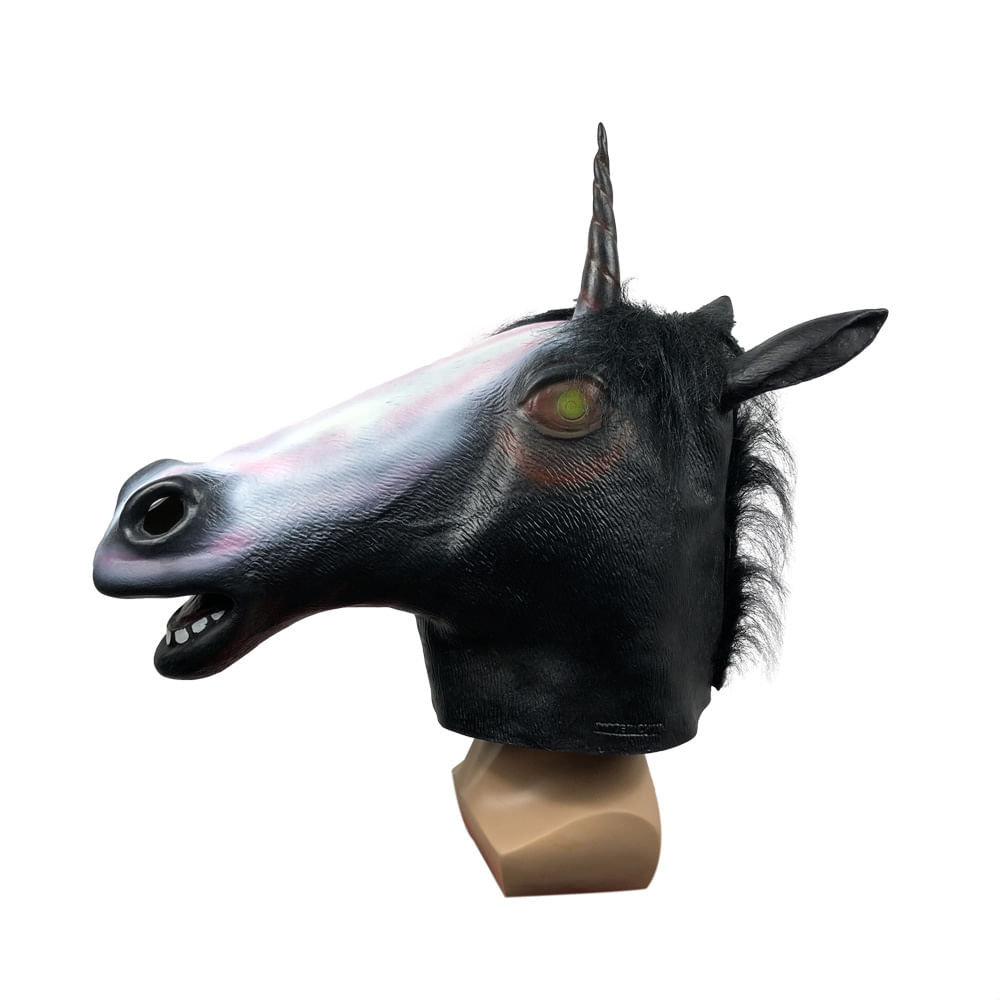 Máscara Lovely Unicorn Horse Latex Overhead Cover Halloween
