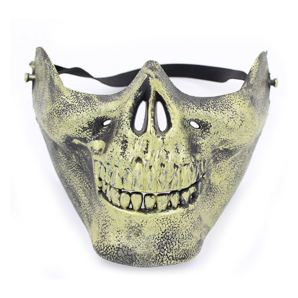 Mask Skeleton Half Face Horror Cs Play Halloween Party