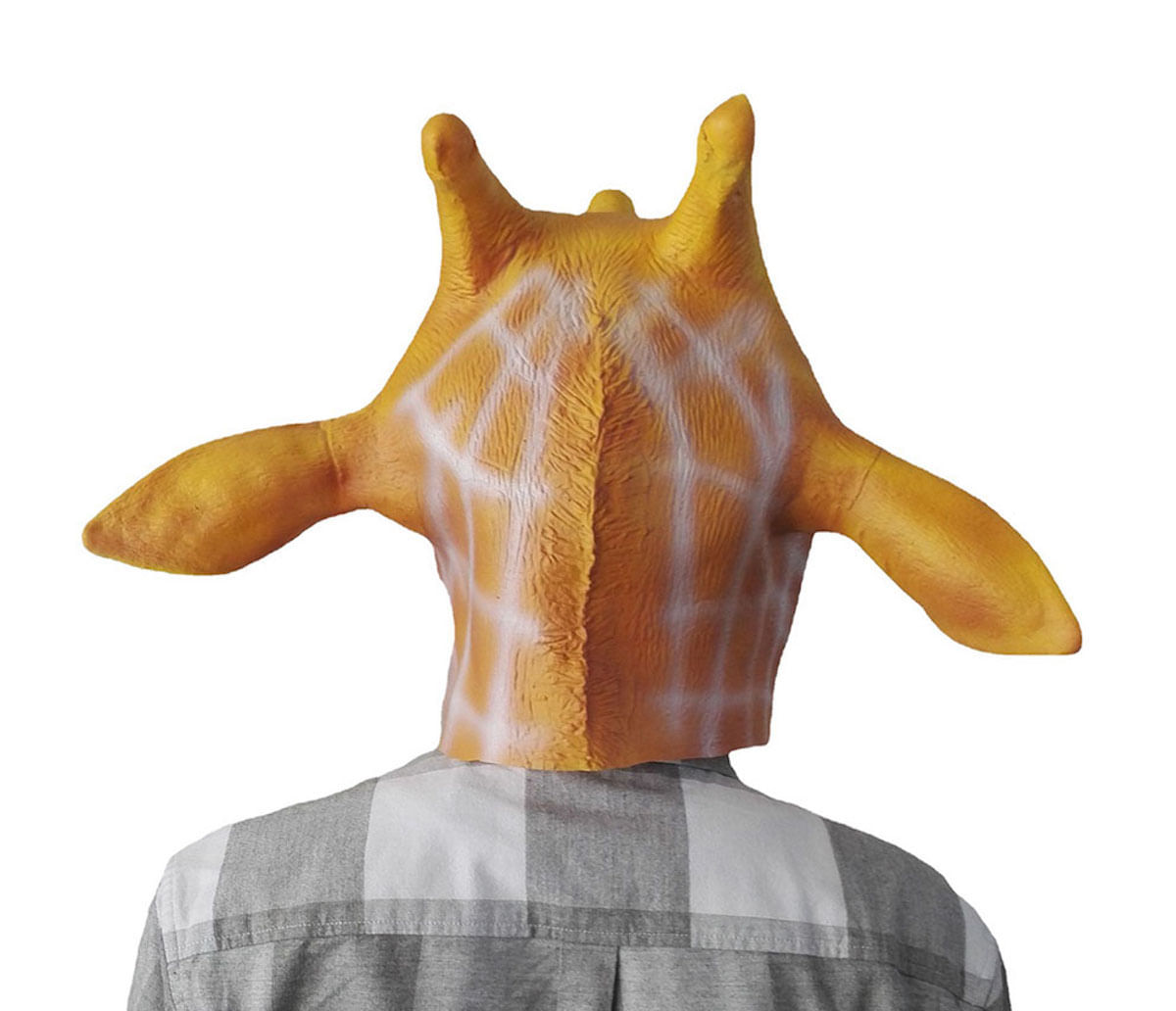 Máscara Giraffe Unicorn Deer Head Latex Para Festa À Fantasia