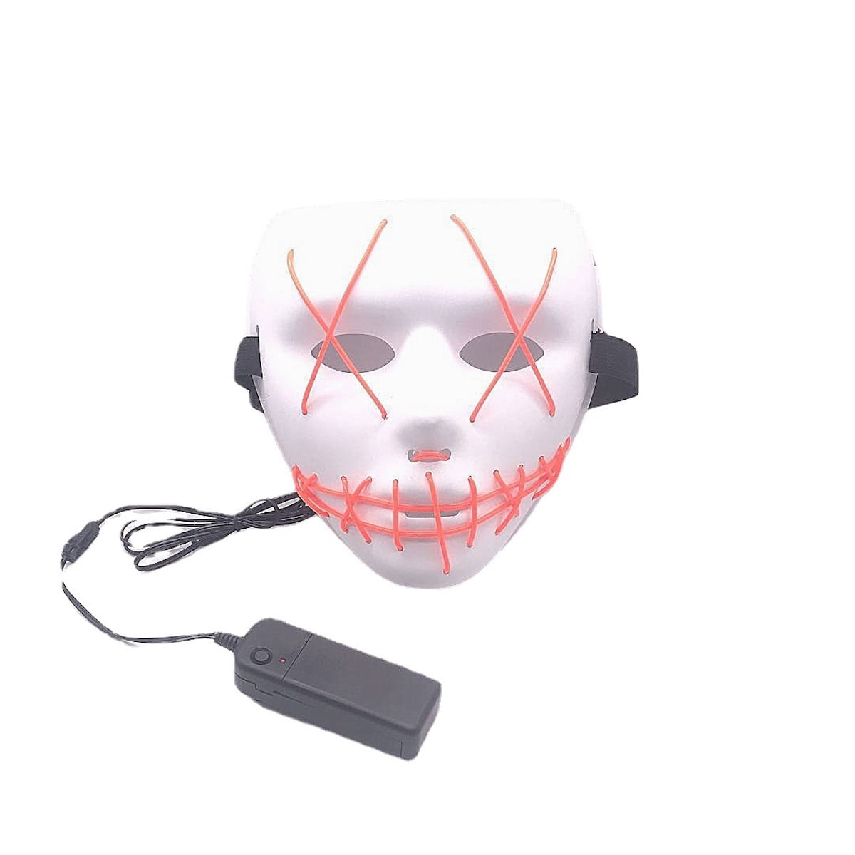 Mask El Glowing Hip-hop Para Fantasia De Carnaval De Halloween