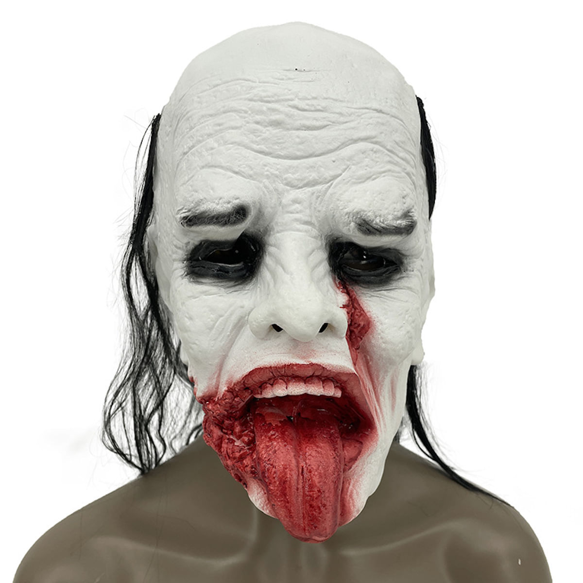 Mask Capricious Party Latex Headgear Scary Cosplay White