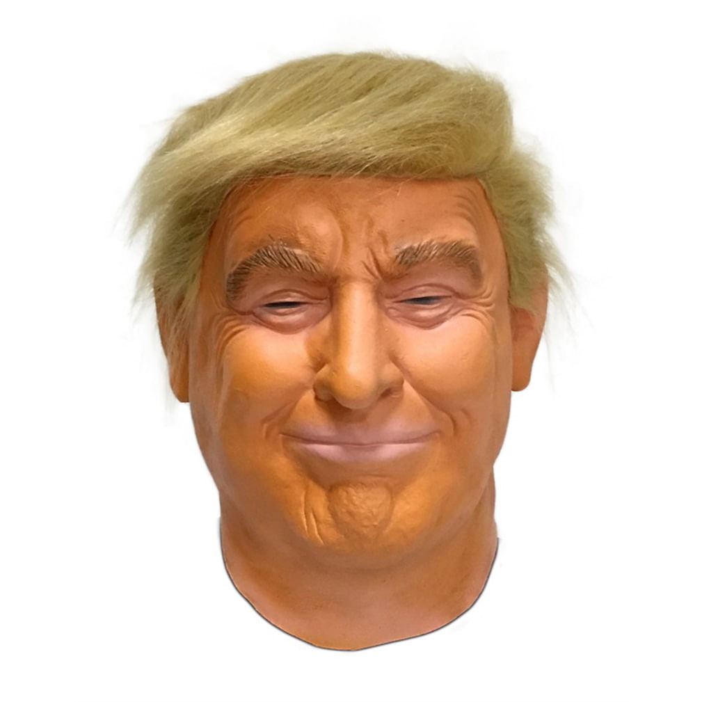 Mask Trump Latex Full Face Cover Halloween Cosplay Show