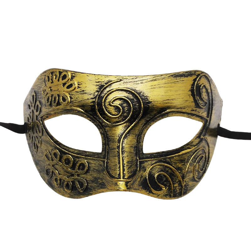 Mask Gold Cosplay Half Face Plastic Halloween