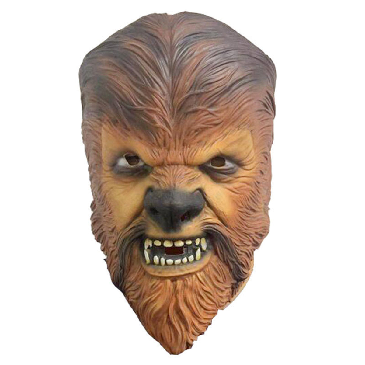 Traje De Cosplay Com Máscara Facial Completa De Látex Chewbacca's Headgear