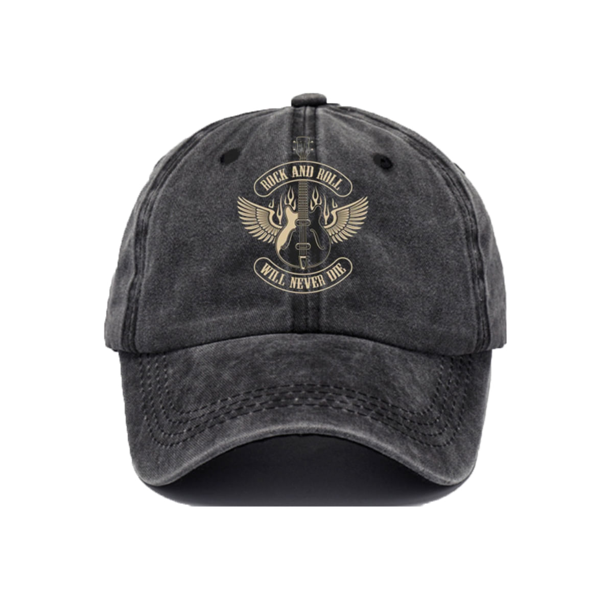 Boné De Beisebol Rocks Ands Rolls Wills Nevers Dies For Men