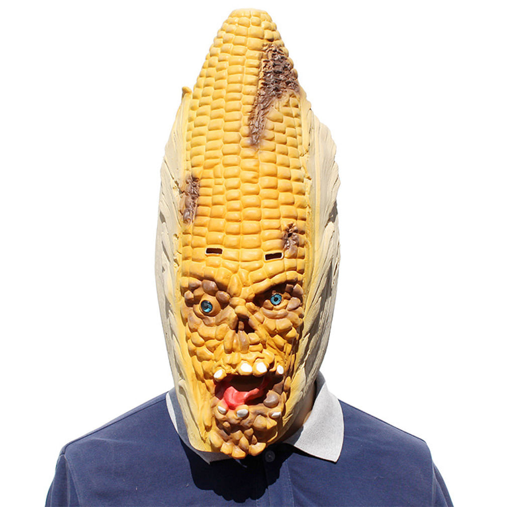 Máscara De Látex De Milho Para Carnaval De Halloween, Adereços De Festa