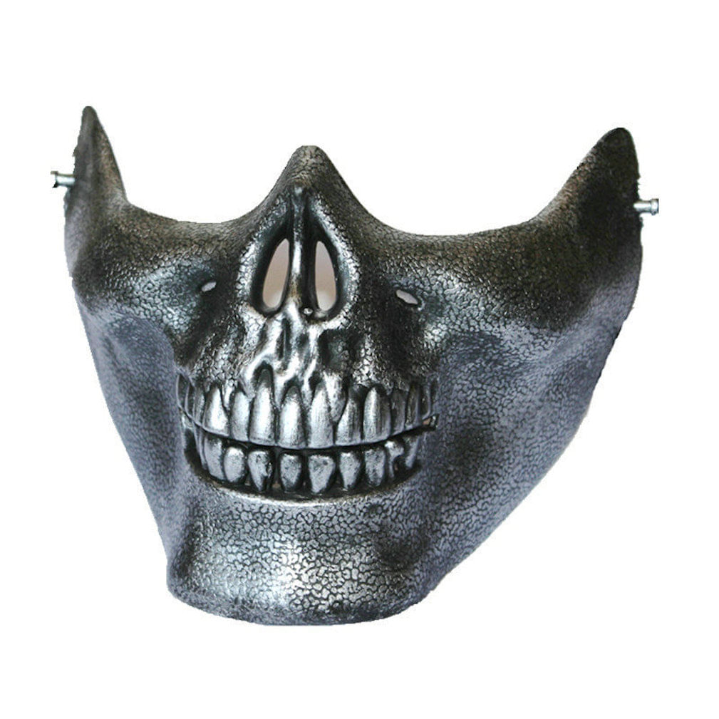 Máscara Skeleton Half Face Halloween Cosplay Cs Ga Plastic
