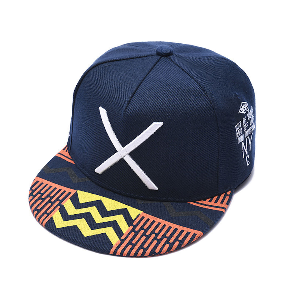 Boné De Beisebol Letters X Anime Snapback Chapéu De Algodão Preto