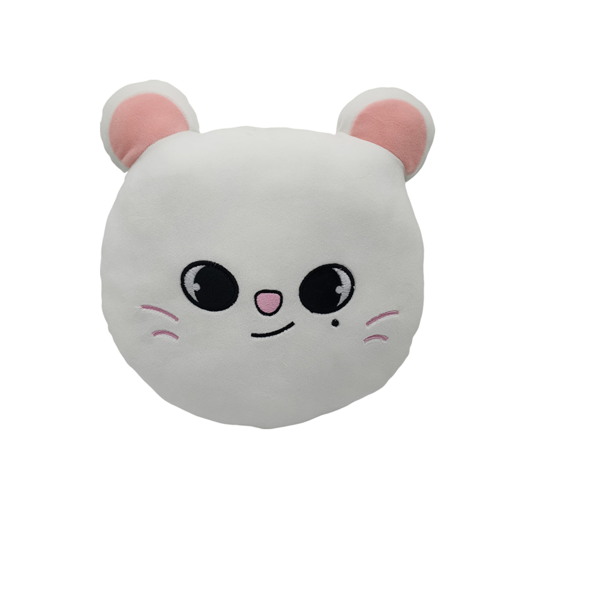 Boneca De Pelúcia Skzoos White Cat 30cm Em Branco
