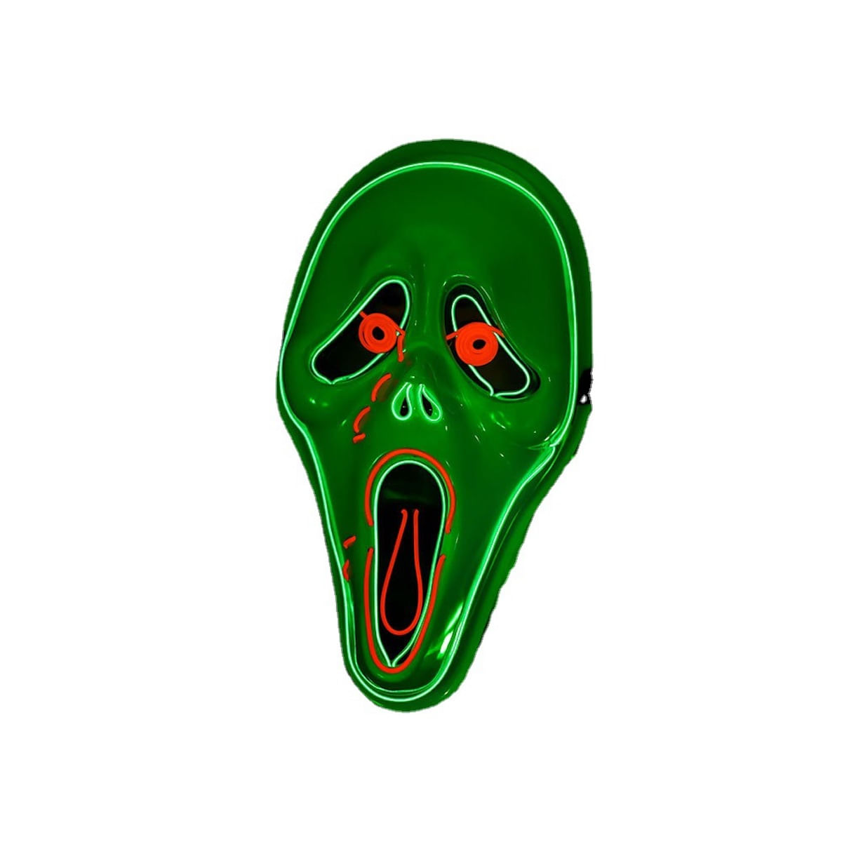 Máscara Screaming Ghost Led Luminous Scary Cosplay