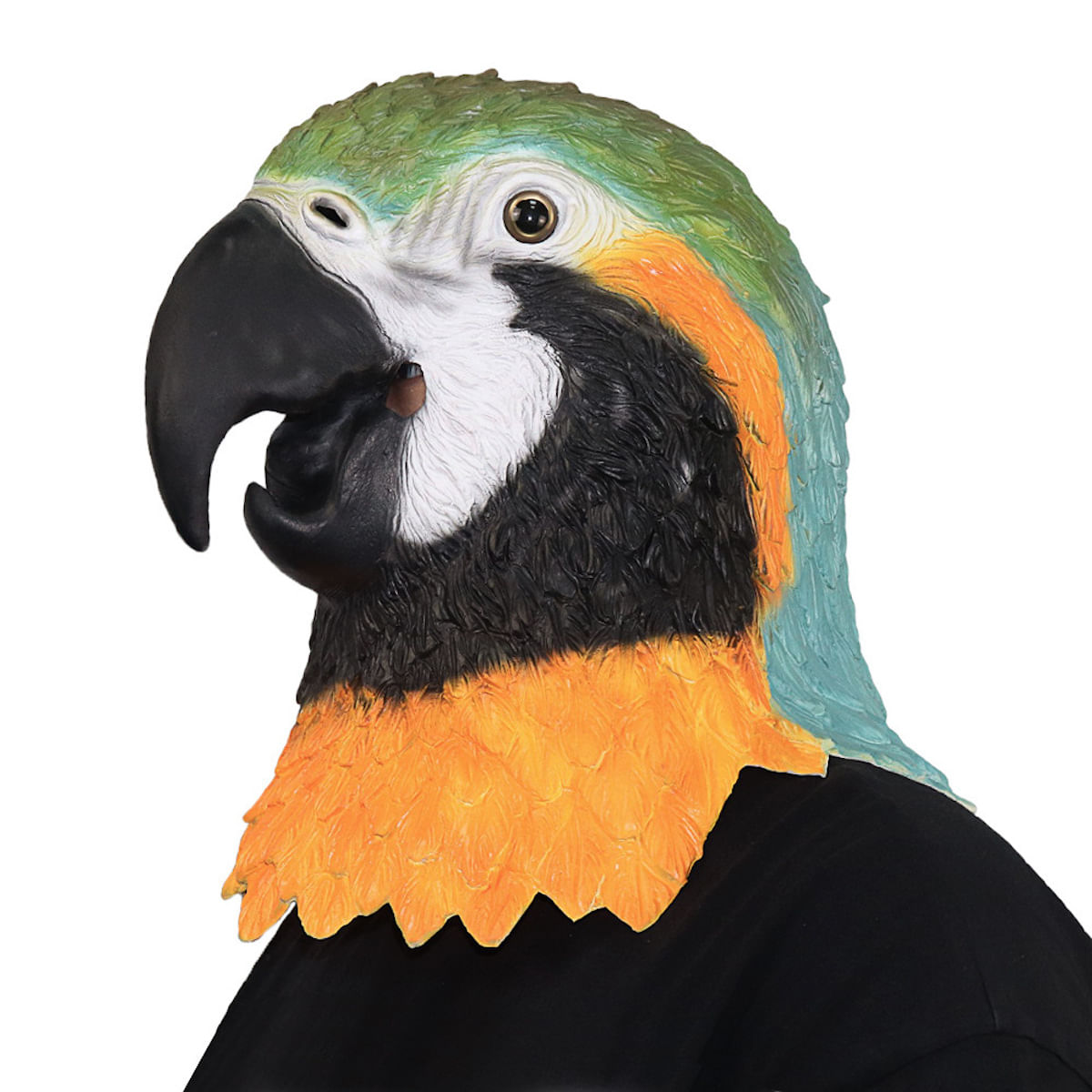 Traje De Cosplay Engraçado Para Animais De Látex Mask Parrot