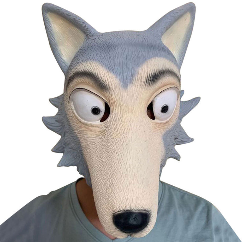 Máscara, Capacete Beastars Legoshi Wolf Latex Para Halloween