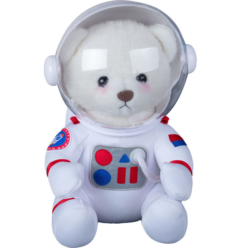 Brinquedo De Pelúcia Teddys Tales Anime White 30 Cm Em Algodão E Pelúcia