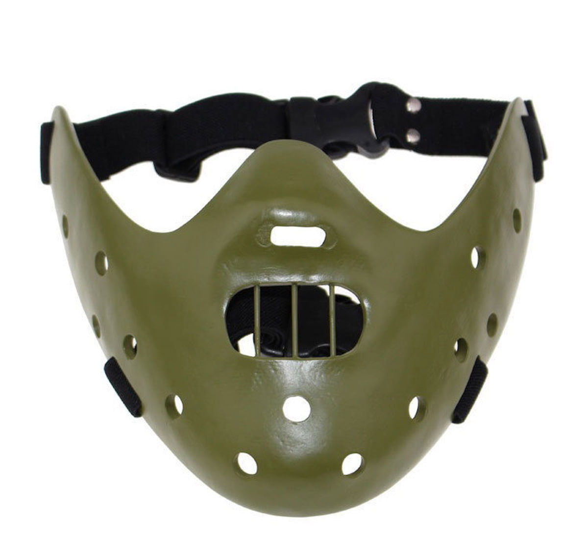Máscara Hannibals Green Resin Half Face Cosplay Costume Pr
