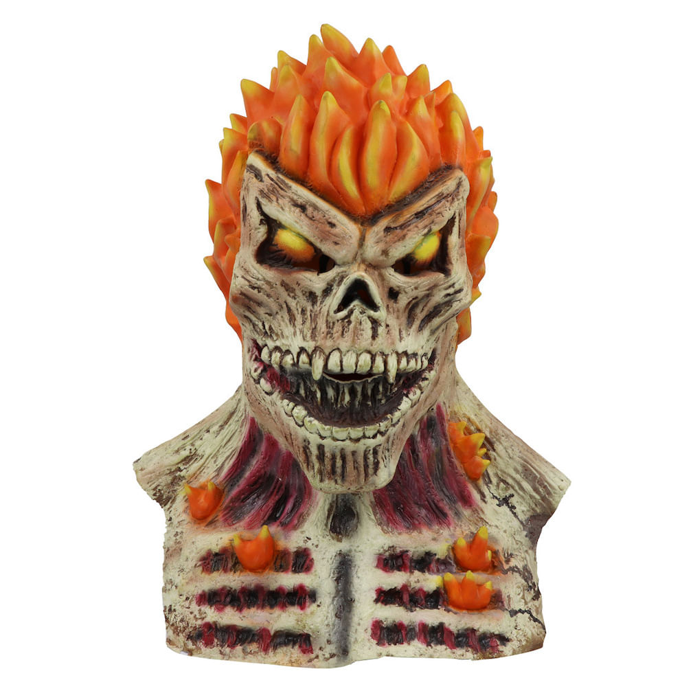 Máscara De Caveira De Halloween Cosplay Ghosts Riders, Látex, Tamanho Único