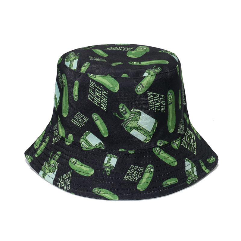 Bucket Hat Pickles Pickles Anime Unissex Beach Fishing