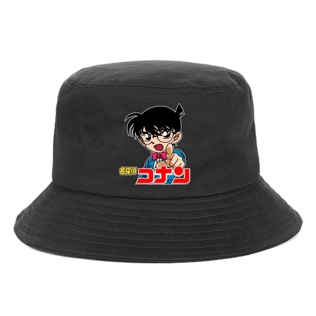 Bucket Hat Detectives Conan Anime Unissex Beach Fishing