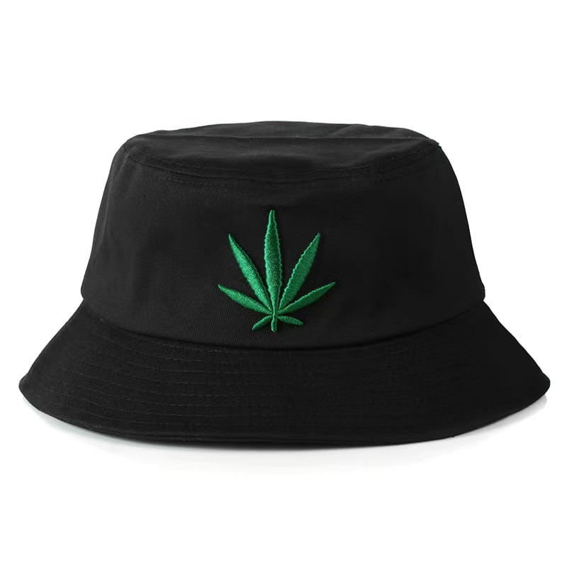 Bucket Hat Anime Leaves Solar Protection Cotton Para Adultos