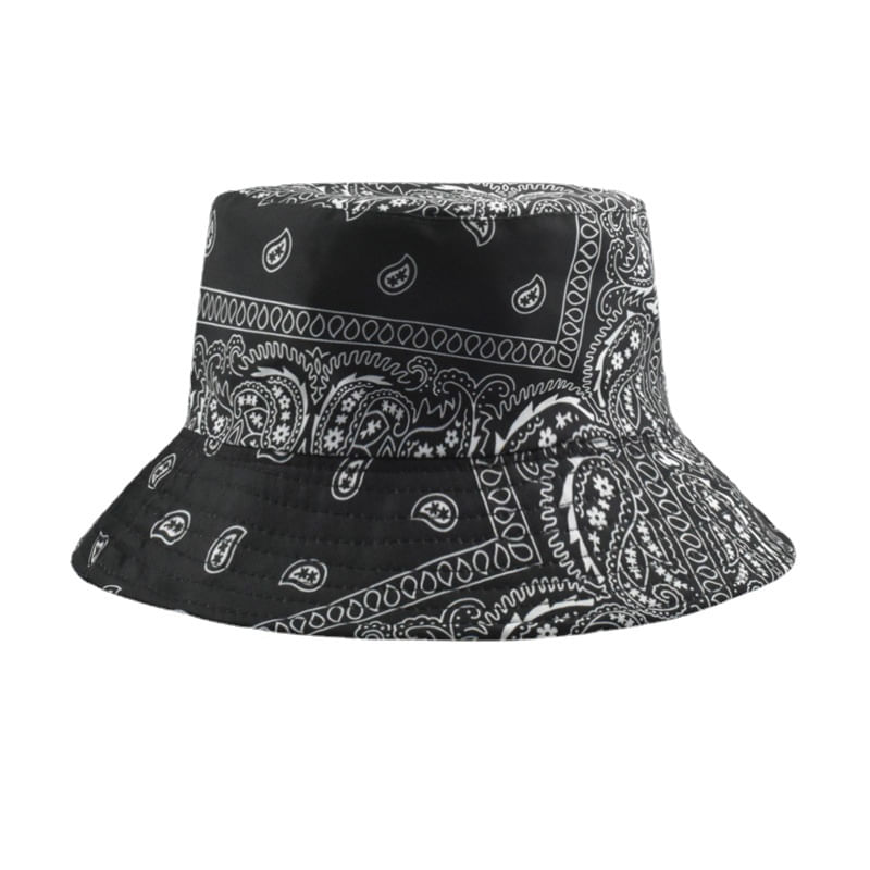 Bucket Hat Paisleys Anime Unissex Casual Beach Fisherman's Su
