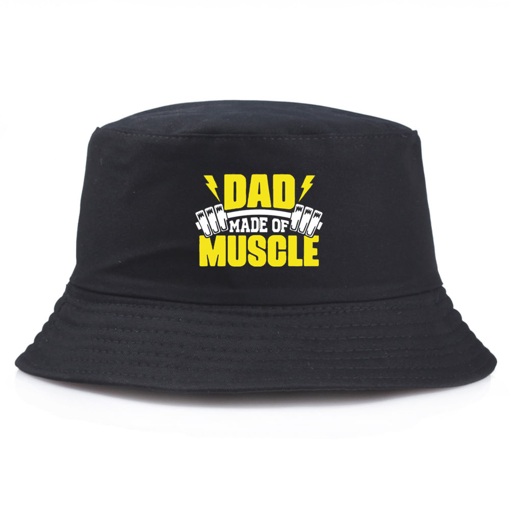 Bucket Hat Dads Muscles Anime Unissex Beach Fishing 56-58 Cm