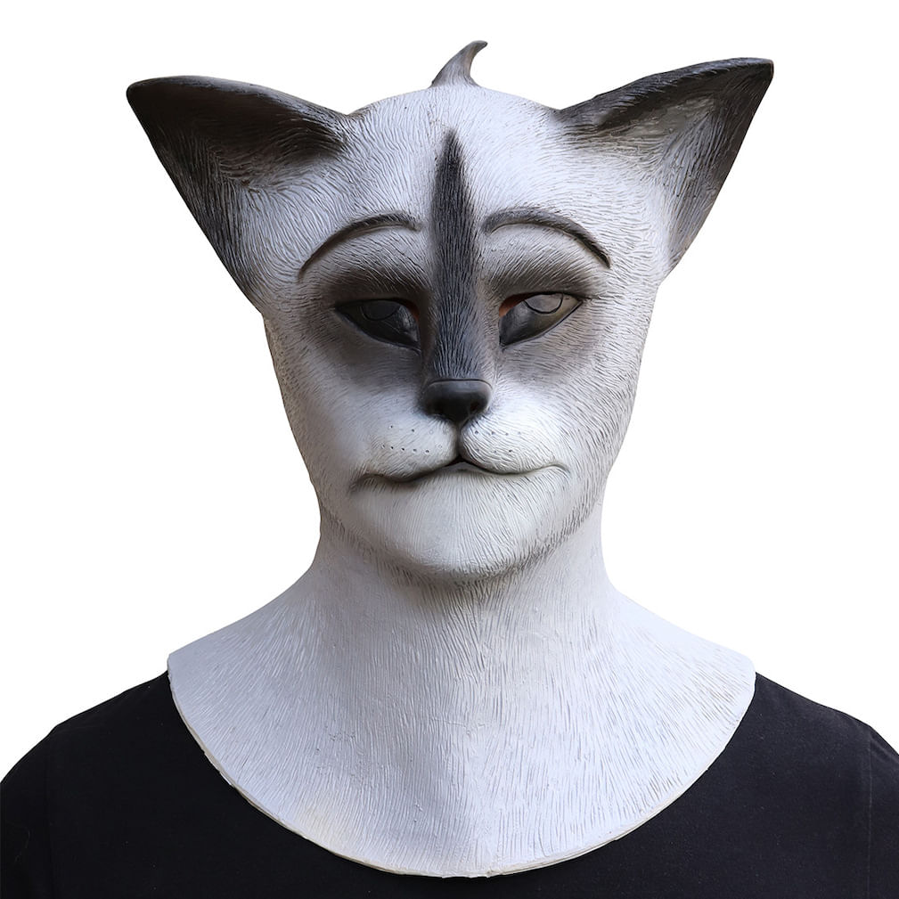 Máscara De Látex Para Cabeça De Cachorro Para Festa À Fantasia De Carnaval De Halloween