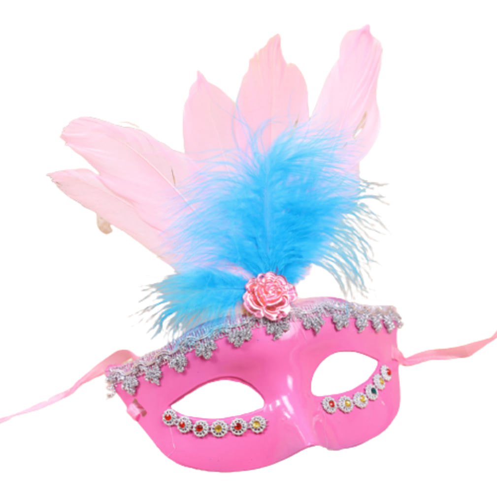 Mask Feather Halloween Cosplay Para Decoração De Festa Infantil
