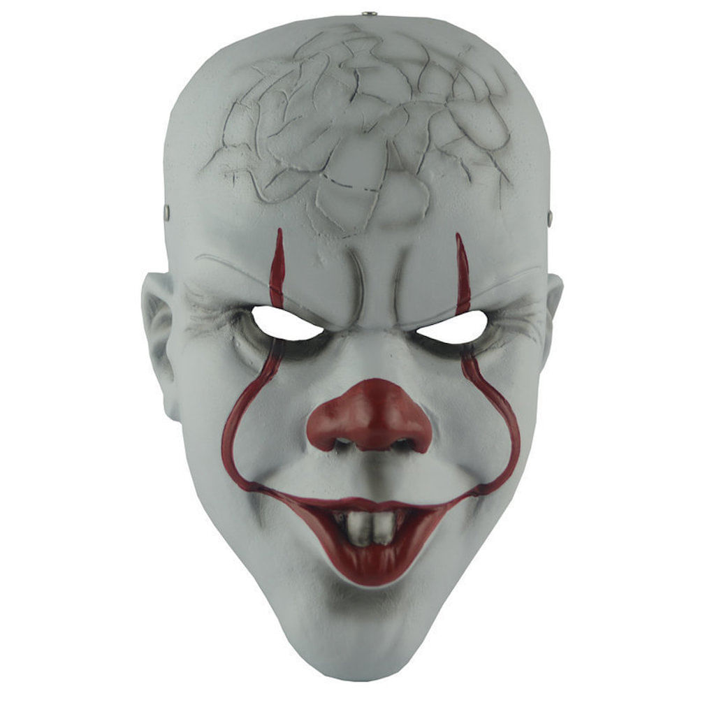 Máscara De Palhaço De Halloween Pennywise Cosplay Resin 420g