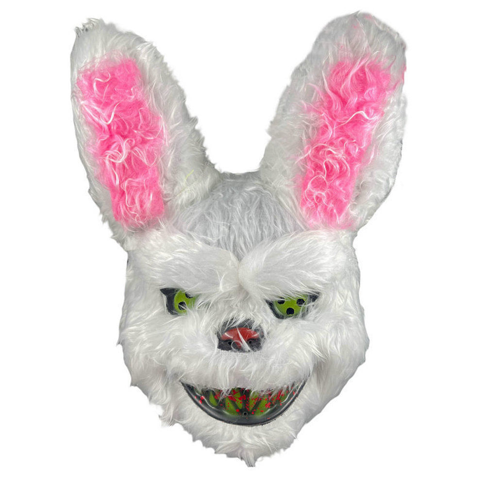 Capacete De Máscara De Halloween Cosplay Bloody Rabbit Para Adultos