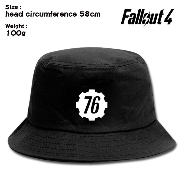 Bucket Hat Fallouts Anime Unissex Casual Beach Fisherman's Su