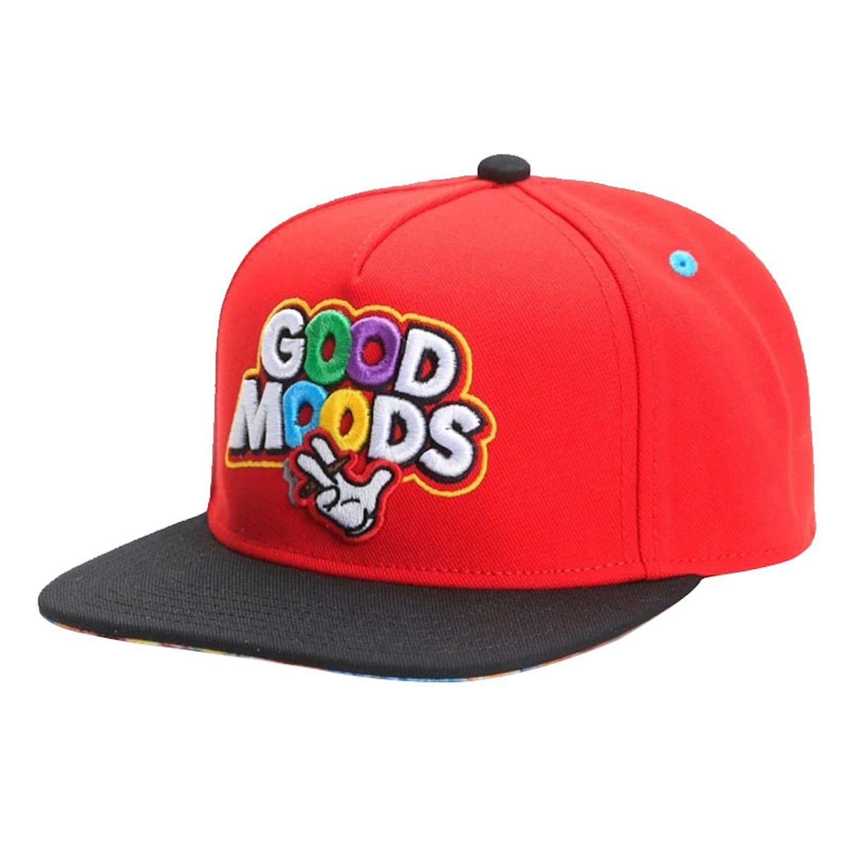Boné De Beisebol Goods Moods Anime Snapback, Algodão Preto