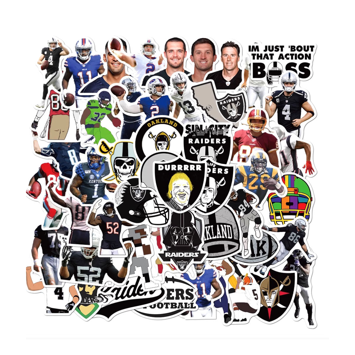 Pacote De Adesivos Aucklands City's Fc Anime, Vinil Impermeável, 50 Unidades